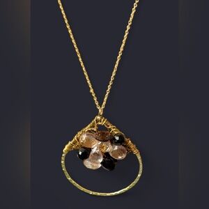 Nakamol Chicago Hand-Wrapped Crystal Pendant Necklace